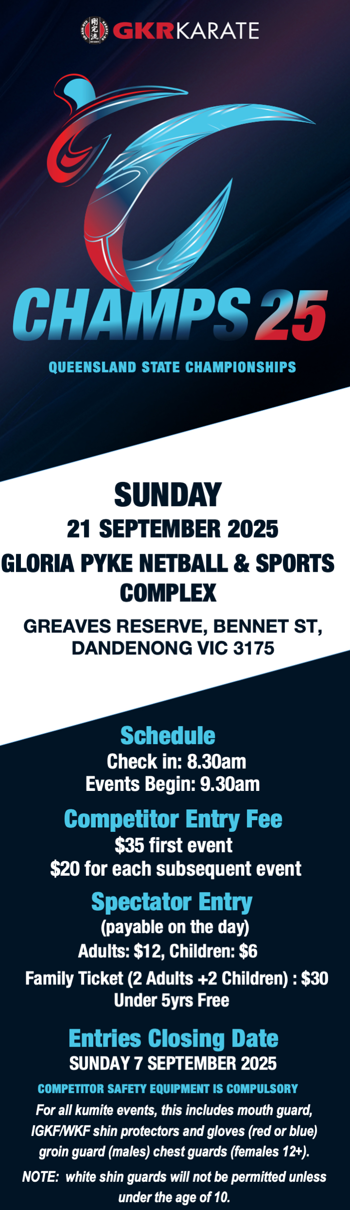 State Champs 2025 - Victorian Entries
