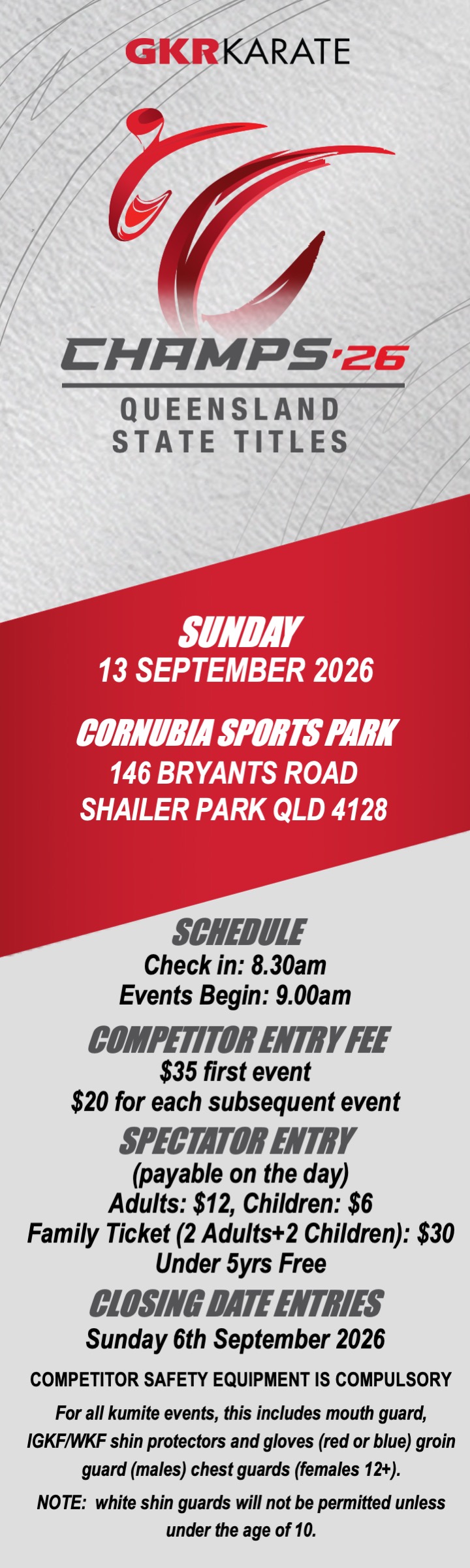 State Champs 2026 - Queensland Entries