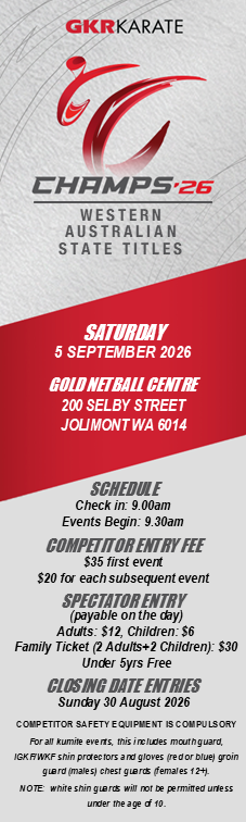 State Champs 2026 - Western Australian Entries